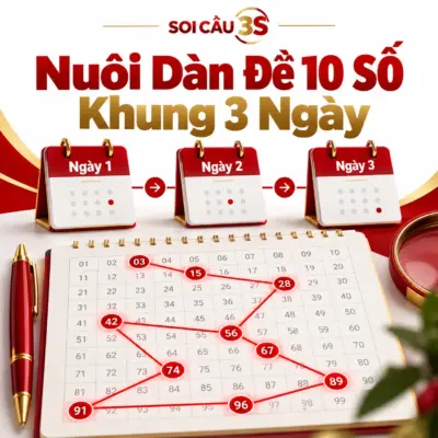 Dàn đề 10 số khung 3 ngày