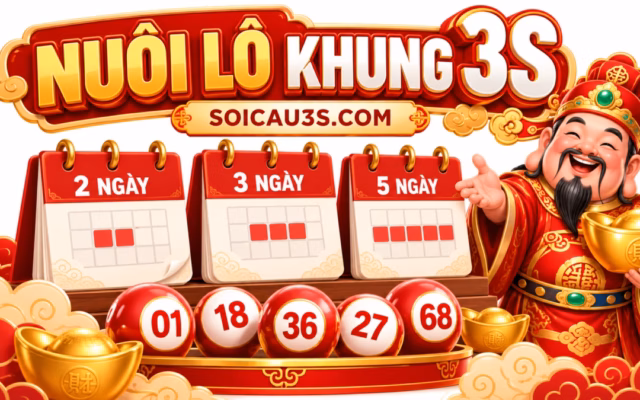 Dàn 3 càng đề khung 7 ngày